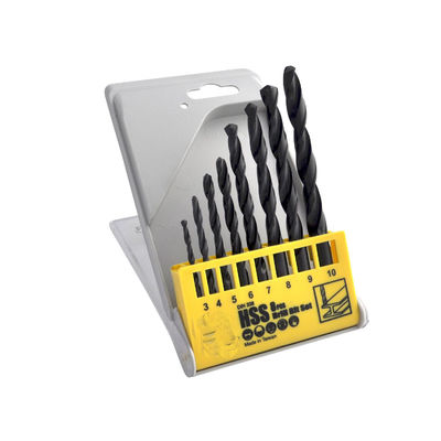 ৮ পিস এইচএসএস ড্রিল বিট সেট, মেটাল ড্রিলিংয়ের জন্য ব্ল্যাক অক্সাইড