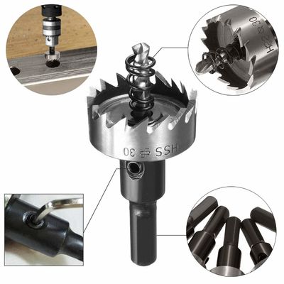 এইচএসএস হোল সেট 8pc উচ্চ গতির ইস্পাত ধাতু ড্রিলিং জন্য