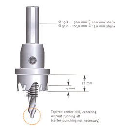 Tungsten Carbide স্টেইনলেস স্টীল প্লেট জন্য টিসিটি হোল saw কাটার